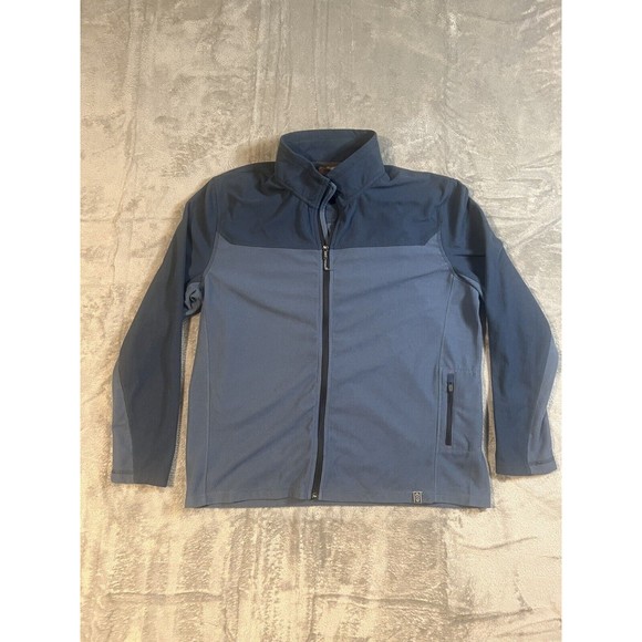 Free Country Jacket Men’s Size Large Full Zip Blue - Picture 1 of 4